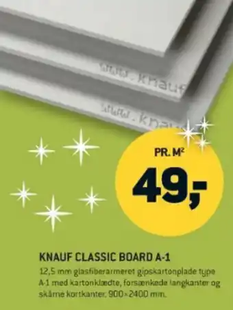 XL-BYG Knauf classic board a-1 tilbud