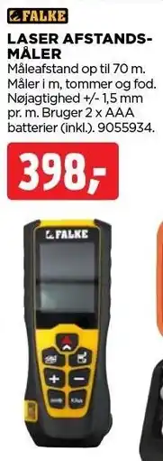 jem & fix FALKE LASER AFSTANDSMÅLER tilbud