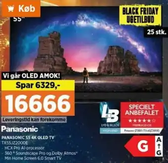 Power Panasonic 55 4K OLED TV tilbud