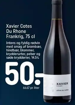REMA 1000 Xavier Cotes Du Rhone Frankrig, 75 cl tilbud