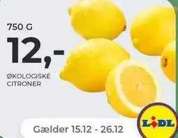 Netto ØKOLOGISKE CITRONER tilbud