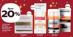 Kvickly L'Oréal Age Perfect, Revitalift eller Men Expert ansigtspleje tilbud