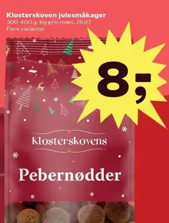 Kvickly Klosterskoven julesmåkager tilbud