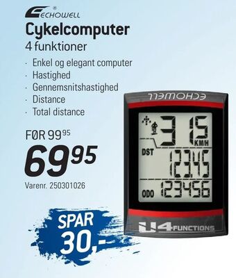 Thansen Cykelcomputer tilbud
