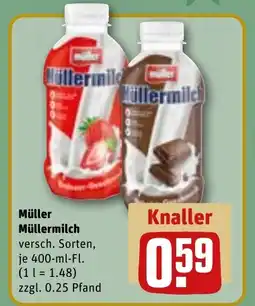 REWE DE MÜLLER Müllermilch tilbud
