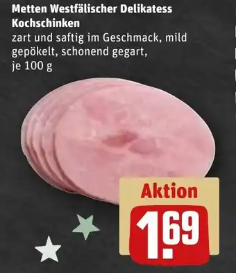 REWE Metten westfälischer delikatess kochschinken tilbud