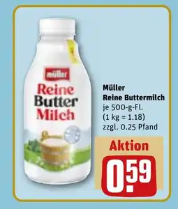 REWE DE MÜLLER Reine buttermilch tilbud