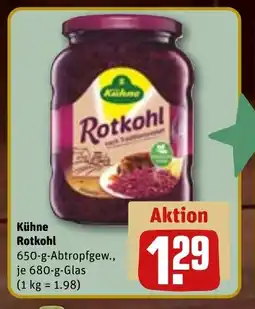 REWE DE KÜHNE Rotkohl tilbud