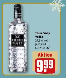REWE DE THREE SIXTY Vodka tilbud