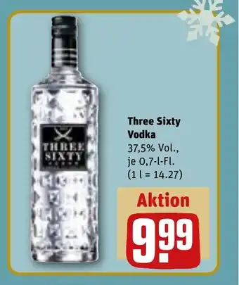 REWE THREE SIXTY Vodka tilbud