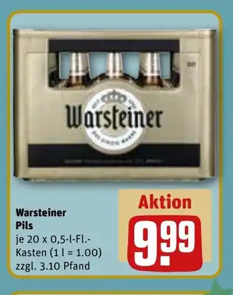 REWE WARSTEINER Pils tilbud