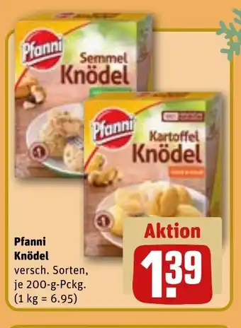 REWE PFANNI Knödel tilbud