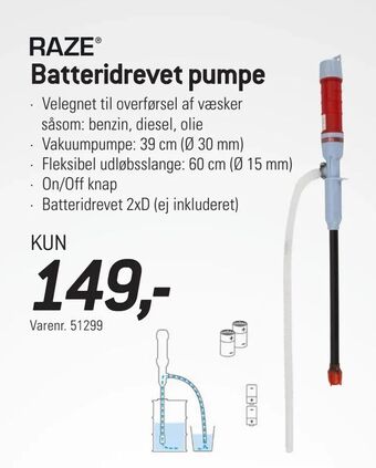 Thansen Batteridrevet pumpe tilbud