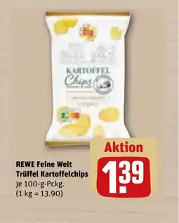 REWE REWE Feine welt trüffel kartoffelchips tilbud