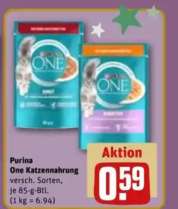 REWE DE PURINA ONE Katzennahrung tilbud