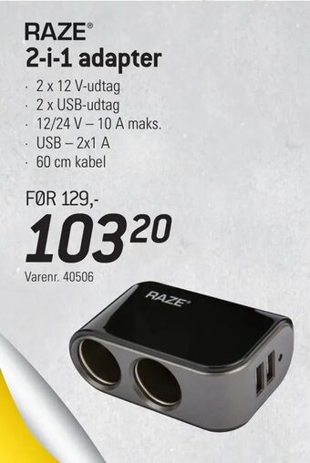 Thansen 2-i-1 adapter tilbud