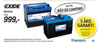 Thansen Batterier tilbud