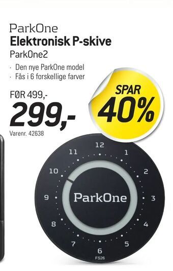 Thansen Elektronisk P-skive tilbud
