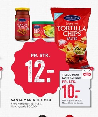 MENY Santa maria tex mex tilbud