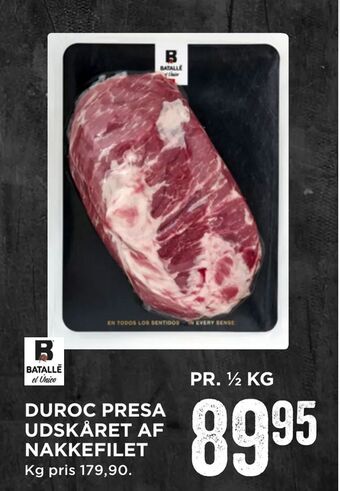 MENY Duroc presa udskåret af nakkefilet tilbud