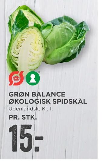 MENY Grøn balance økologisk spidskål tilbud