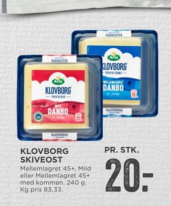 MENY Klovborg skiveost tilbud