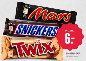 MENY Chokoladebar tilbud
