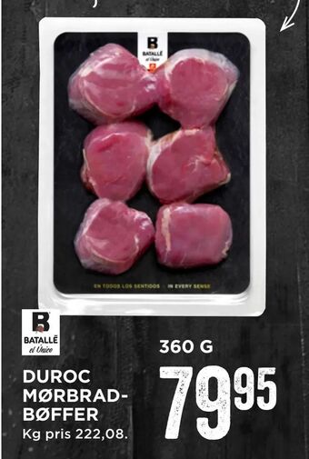 Duroc mørbradbøffer