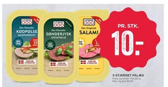 MENY 3-stjernet pålæg tilbud