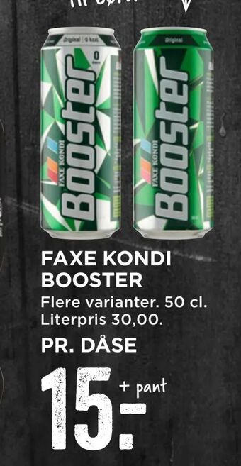 MENY Faxe kondi booster tilbud