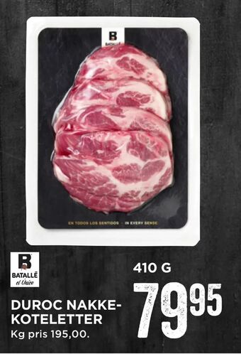 MENY Duroc nakkekoteletter tilbud