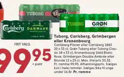 SPAR Tuborg, Carlsberg, Grimbergen eller Kronenbourg tilbud