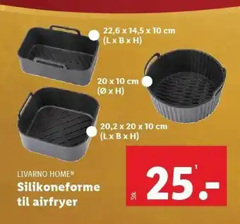 Lidl LIVARNO HOME Silikoneforme til airfryer tilbud