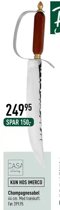 Imerco Champagnesabel tilbud