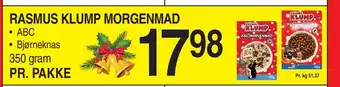 ABC Lavpris RASMUS KLUMP MORGENMAD tilbud