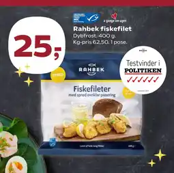 SuperBrugsen Rahbek fiskefilet tilbud