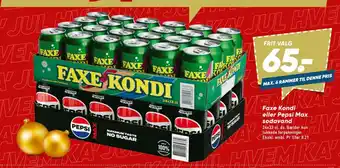 Bilka Faxe Kondi eller Pepsi Max sodavand tilbud