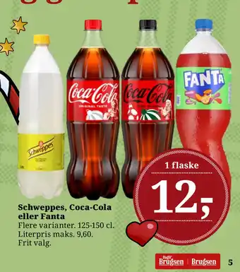 Dagli'Brugsen Schweppes, Coca-Cola eller Fanta tilbud