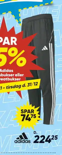 Bilka Adidas træningsbukser tilbud