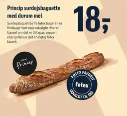 Føtex Princip surdejsbaguette med durum mel tilbud