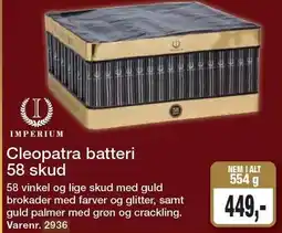 Harald Nyborg Cleopatra batteri 58 skud tilbud