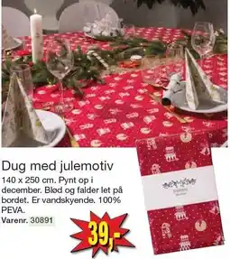 Harald Nyborg Dug med julemotiv 140 x 250 cm tilbud