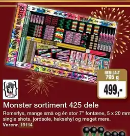 Harald Nyborg Monster sortiment 425 dele tilbud