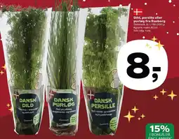 Dild, persille eller purløg fra Rosborg 130-200 g