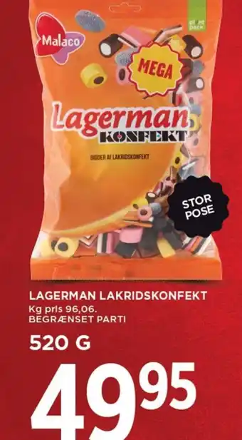 MENY Lagerman lakridskonfekt tilbud