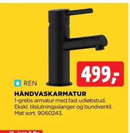 jem & fix HÅNDVASKARMATUR tilbud
