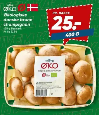 Bilka Økologiske danske brune champignon tilbud