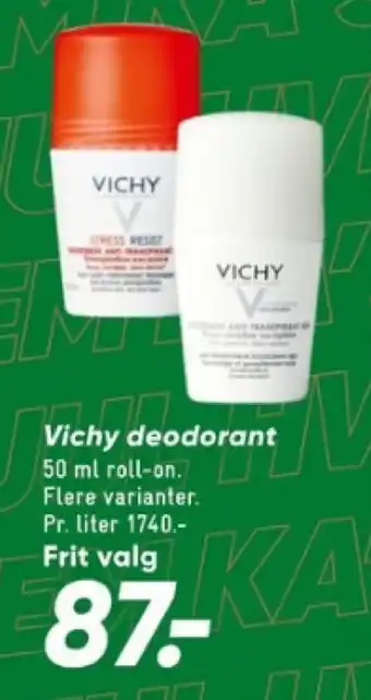 Bilka VICHY Deodorant tilbud