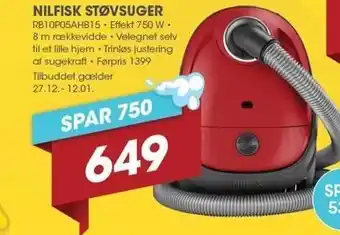 Punkt1 Nilfisk støvsuger tilbud