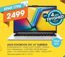 Expert ASUS VIVOBOOK GO 14'' BÆRBAR tilbud